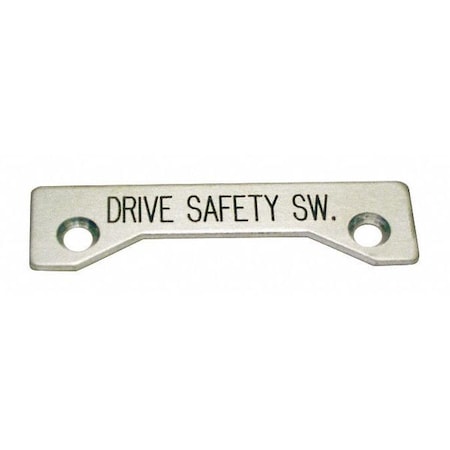 Spec Legend Plate, Drive Safety Switch MPN:09002120