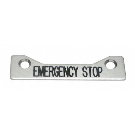 Standard Legend Plate, Emergency Stop MPN:09003004