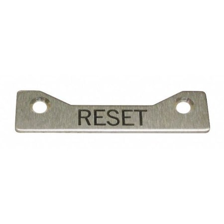 Standard Legend Plate, Reset MPN:09003009