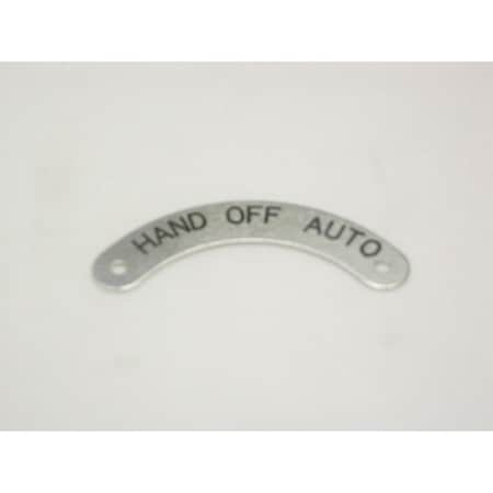 Std Legend Plate, Hand-Off-Auto MPN:09005042