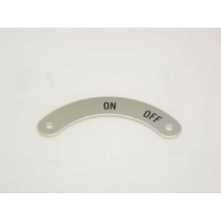 Standard Legend Plate, On-Off MPN:09005050