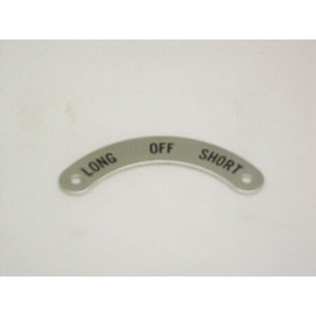 Standard Legend Plate, Long-Off-Short MPN:09005051