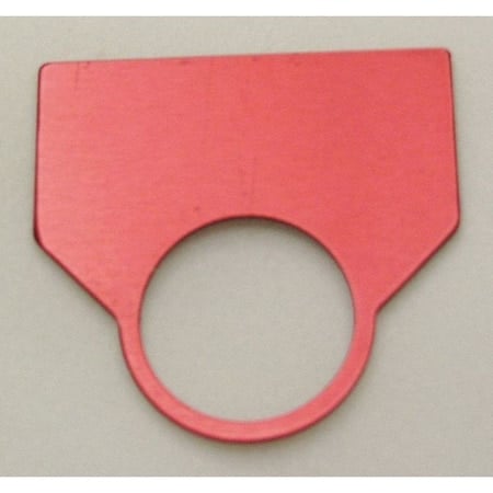 Blank Legend Plate, Red MPN:09010001