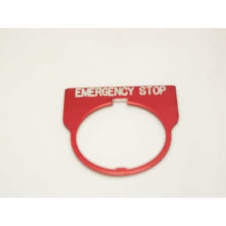 Standard Legend Plate, Emergency Stop MPN:09013004