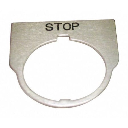 Standard Legend Plate, Stop MPN:09014003