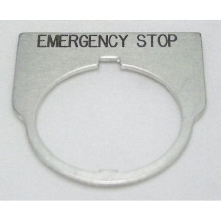 Standard Legend Plate, Emergency Stop MPN:09014004