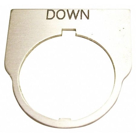Standard Legend Plate, Down MPN:09014014