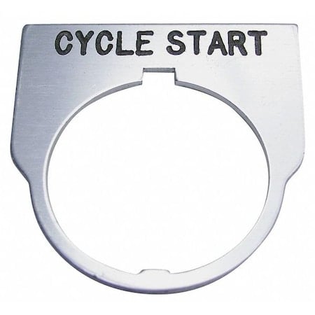 Standard Legend Plate, Cycle Start MPN:09014028