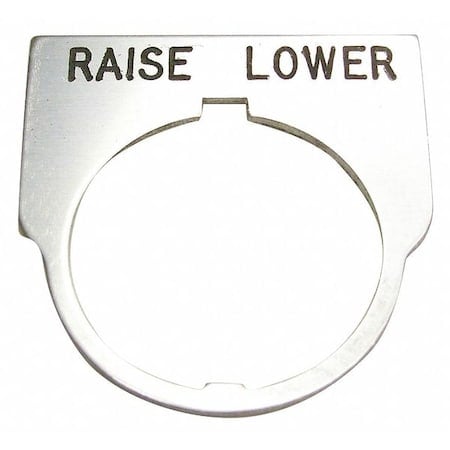 Standard Legend Plate, Raise-Lower MPN:09014037