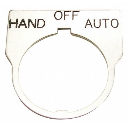 Standard Legend Plate, Hand-Off-Auto MPN:09014042