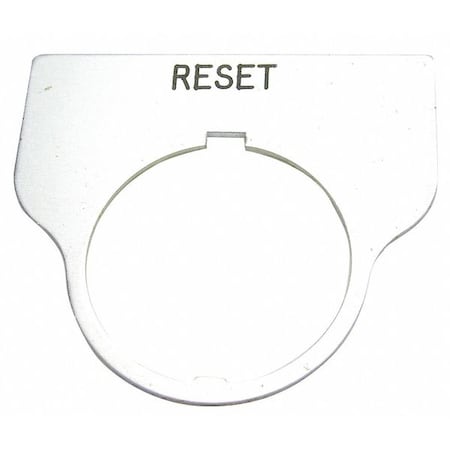 Standard Legend Plate, Reset MPN:09017009