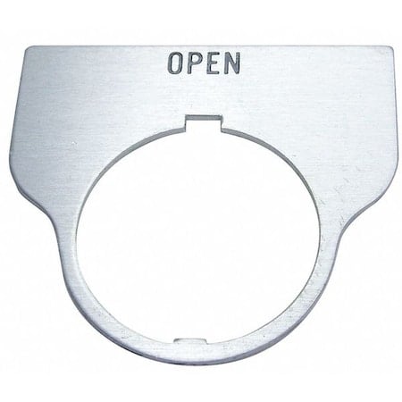 Standard Legend Plate, Open MPN:09017011