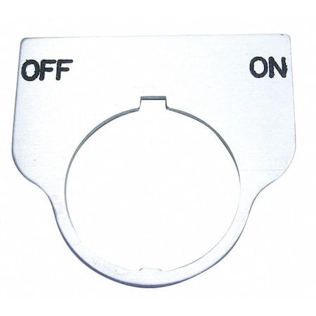 Standard Legend Plate, Off-On MPN:09017029