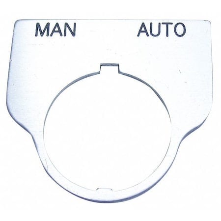 Standard Legend Plate, Manual-Auto MPN:09017034