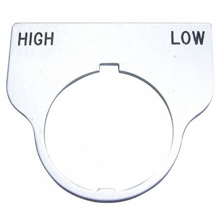 Standard Legend Plate, High-Low MPN:09017035