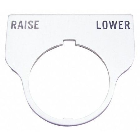 Standard Legend Plate, Raise-Lower MPN:09017037