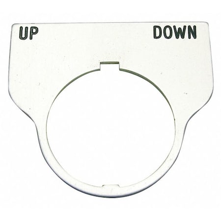 Standard Legend Plate, Up-Down MPN:09017039