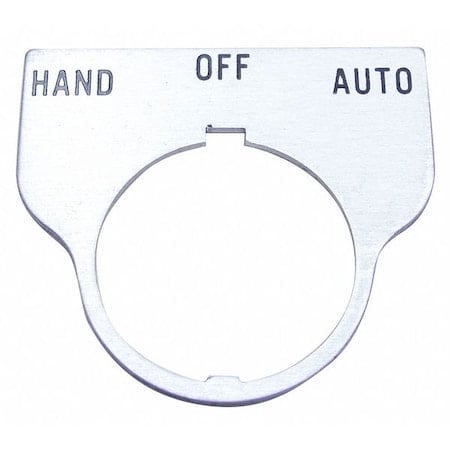 Standard Legend Plate, Hand-Off-Auto MPN:09017042