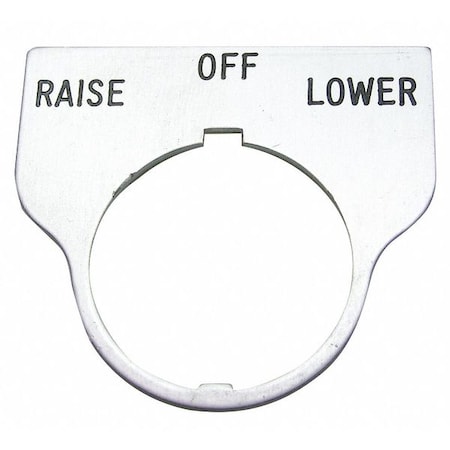 Standard Legnd Plate, Raise-Off-Lower MPN:09017046