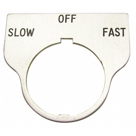 Standard Legend Plate, Slow-Off-Fast MPN:09017047