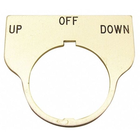 Standard Legend Plate, Up-Off-Down MPN:09017048