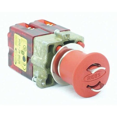 Emergency Stop Push Button, 22 mm, 2NC, Red MPN:22102-312