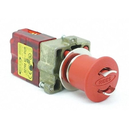 Lockable Push Button w/1 NC-Our, 22mm, Red MPN:22102012