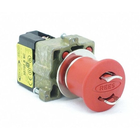 Lockable Push Button w/1 NC, Red, 22mm MPN:22102132