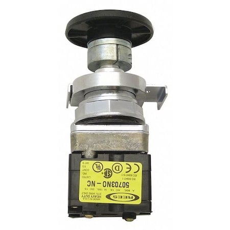 Push Button w/1 NO/1 NC Cntct, 30.5mm, Blk MPN:40102101