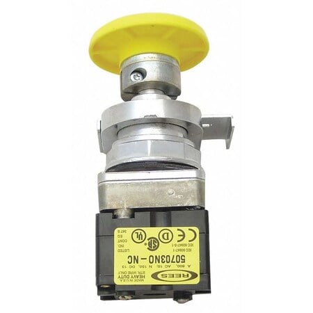 Push Buttn w/1 NO/1 NC Cntct, 30.5mm, Yllw MPN:40102104