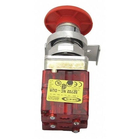 Push Button w/2 NC, Red, 30.5mm MPN:40102312