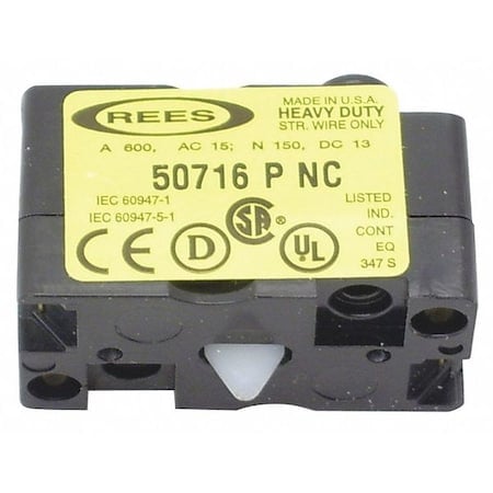 Contact Block, P-Single Circtuit, 1 NC MPN:50716000