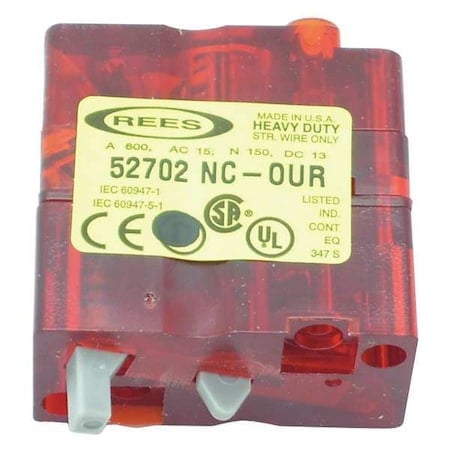 ContactBlock, Red, 1NC, 30mm, 22102, 40102 MPN:52702-000