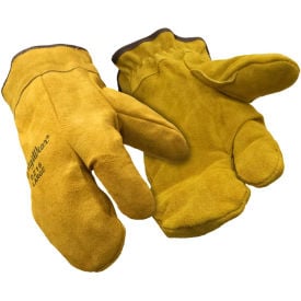 3-Finger Leather Mitt Gold - Large 0216RGLDLAR