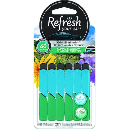 Air Freshener, Stick, Blue/Green, PK6 MPN:RVS301-6AME