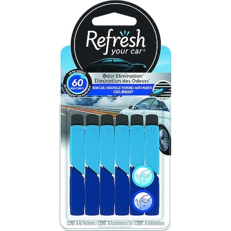 Air Freshener, Stick, Blue/White, PK6 MPN:RVS302-6AME