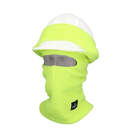 Hard Hat Face Mask, Acrylic Knit, Lime MPN:0067RHVLOSA
