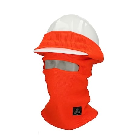 Hard Hat Face Mask, Acrylic Knit, Orange MPN:0067RHVOOSA