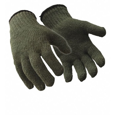 Cold Protection Glove Liners, 85% Ragg Wool/15% Nylon Palm, Green, L/XL MPN:0221RGRNLXL