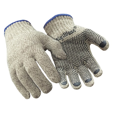 Coated Gloves, Knit Cuff, Brown, M MPN:0222RBRNMED