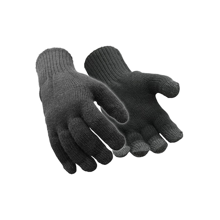 Thermal Touchscreen Glove, Acrylic Palm, Brushed Microfiber Lining, Black, S/M MPN:0237RSLVSMD
