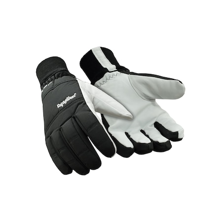 Cold Protection Gloves, Goat Grain Palm, Tricot Lining, Black, XL MPN:0243RBLKXLG