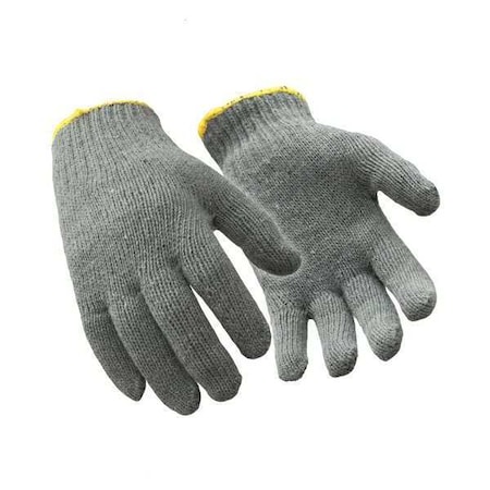 Cold Protection Glove Liners, Poly/Cotton Palm, Gray, L MPN:0301RGRALAR