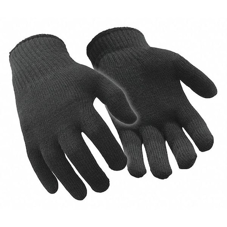 Cold Protection Glove Liners, 98% Acrylic/2% Spandex Palm, Moisture Wicking Lining, Black MPN:0302VBLKOSA