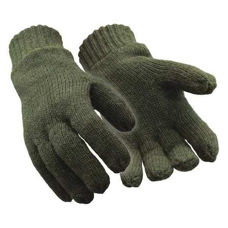 Cold Protection Gloves, Ragg Wool Palm, 40g Thinsulate/Tricot Lining, Green, XL ( 10 ) MPN:0321RGRNXLG