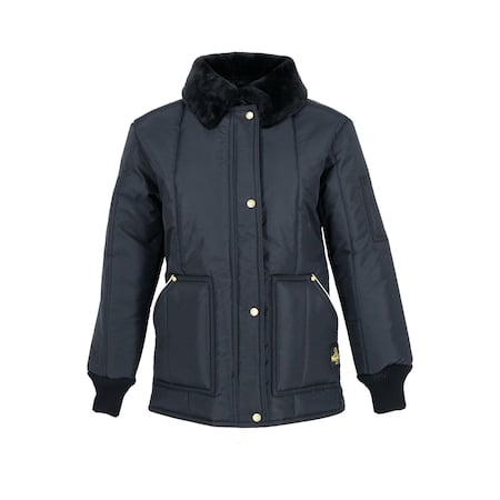 Women's Women's Coat, Nylon, Zipper with Storm Flap, Navy, S MPN:0323RNAVSML