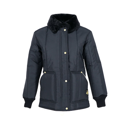 Women's Women's Coat, Nylon, Zipper with Storm Flap, Navy, XS MPN:0323RNAVXSM