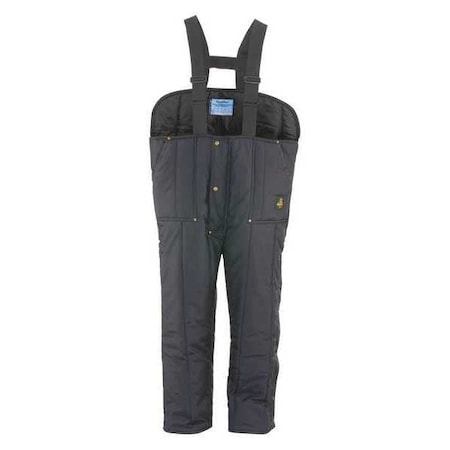 Iron-Tuff Low Bib Overall, Nylon, 11.25 oz Fabric Weight, 29 1/2 in Inseam, Navy, S MPN:0345RNAVSML