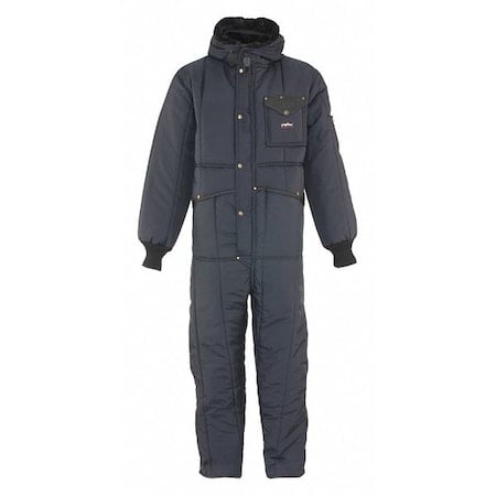 0381 Coverall Minus 50 Suit With Hood Navy Xl, Nylon, 400 den Fabric Weight, 31 in Inseam, Navy, XL MPN:0381RNAVXLG