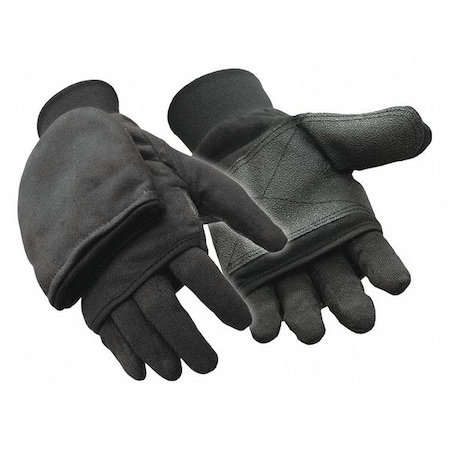 Cold Protection Mitt Gloves, Reinforced PVC Palm Patch Palm, 40g Thinsulate/Tricot Lining, Black MPN:0404RBLKXLG